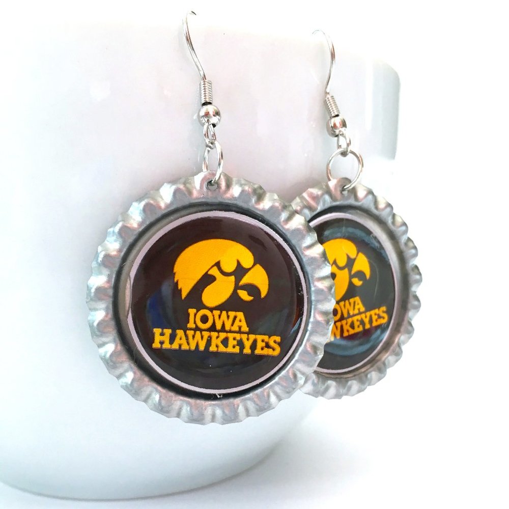 University of Iowa HAWKEYES Earrings *NEW*